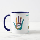 MPA One Voice Paw Print in Hand Druck Kaffeetassen (Links)