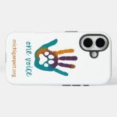 MPA One Voice Paw Print in Hand Print Phone Case (Rückseite (Horizontal))