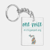 MPA One Voice Paw Prints Schlüsselanhänger (Vorderseite links)