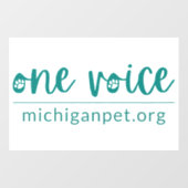 MPA One Voice Window Cloning Fensteraufkleber (Blatt)