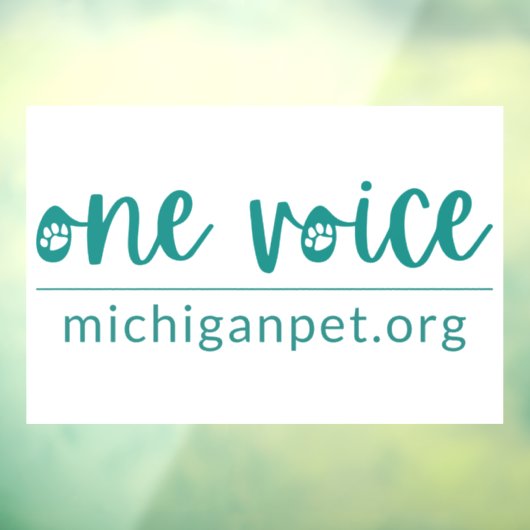 MPA One Voice Window Cloning Fensteraufkleber (Blatt 3)