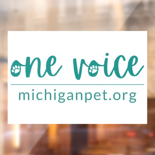 MPA One Voice Window Cloning Fensteraufkleber (Blatt 2)