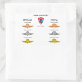 MPAA Jumpwings Rechteckiger Aufkleber (Tasche)