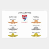 MPAA Jumpwings Rechteckiger Aufkleber (Vorderseite)