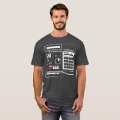 MPC Drum Sampler - Geschenke Hiphop Music Lover T-Shirt (Vorne ganz)
