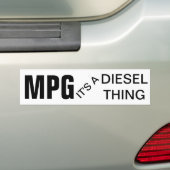 MPG, ist es eine Dieselsache Autoaufkleber (Auf Auto)
