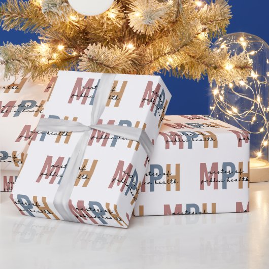 MPH Master of Public Health Abschluss Geschenkpapier (Feiertage)