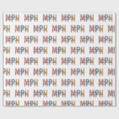 MPH Master of Public Health Abschluss Geschenkpapier (Flach)