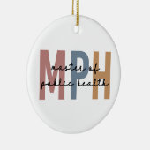 MPH Master of Public Health Abschluss Keramik Ornament (Rechts)