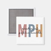 MPH Master of Public Health Abschluss Magnet (Vorderseite/Rückseite)