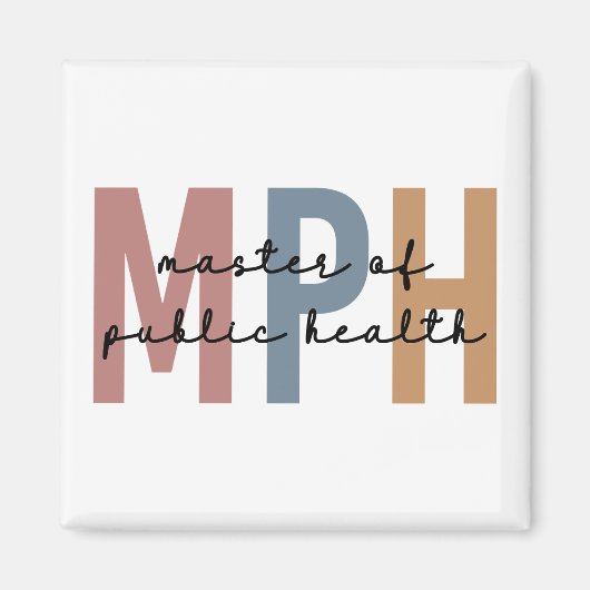 MPH Master of Public Health Abschluss Magnet (Vorne)
