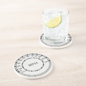 MPH-Rev-Zähler-Monogramm-Untersetzer Sandstein Untersetzer (Seite)