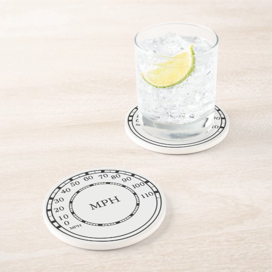 MPH-Rev-Zähler-Monogramm-Untersetzer Sandstein Untersetzer (Seite)