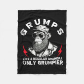 Mps Like A Regular Grandpa Only Mer Monkey (on Bac Fleecedecke (Vorderseite)