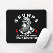 Mps Like A Regular Grandpa Only Mer Monkey (on Bac Mousepad (Mit Mouse)