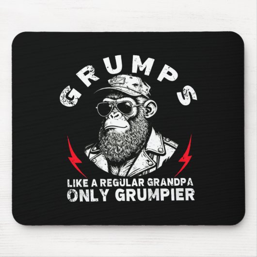 Mps Like A Regular Grandpa Only Mer Monkey (on Bac Mousepad (Vorne)