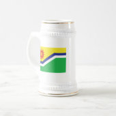 Mpumalanga-Flagge Bierglas (Vorderseite Links)