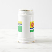 Mpumalanga-Flagge Bierglas (Mittel)