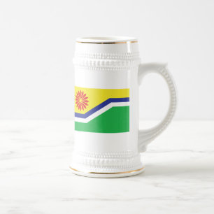 Mpumalanga-Flagge Bierglas