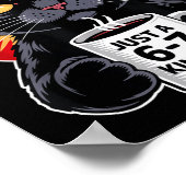 Mpy 6 7 Meme Cat Funny Gen Alpha Six Seven Cat Lov Poster (Ecke)