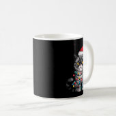 Mpy Christmas Cat Jolly Enough Funny Holiday Kaffeetasse (VorderseiteRechts)