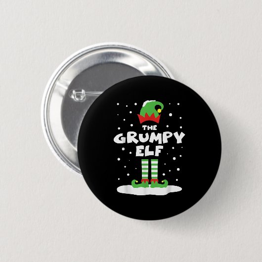 Mpy Elf Matching Group Familienurlaub Weihnachten Button (Vorne & Hinten)