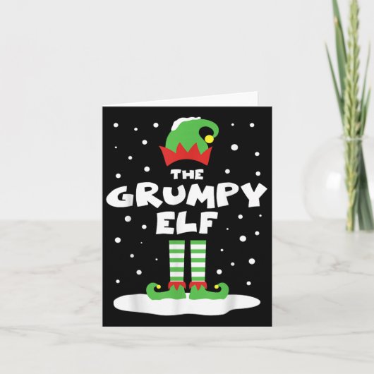 Mpy Elf Matching Group Familienurlaub Weihnachten  Karte (Vorderseite)