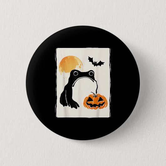 Mpy Frog japanische Art Männer Frauen Kinder Funny Button (Vorderseite)