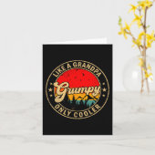 Mpy Like A Grandpa Only Cooler Retro For Papa Gran Karte (Gelbe Blume)