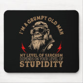 Mpy Old Man - My Level Of Sarcasm Funny Monkey (on Mousepad (Vorne)