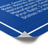 MQ-1 Predator UAV - Flugzeug-Blueprint ABD Poster (Ecke)