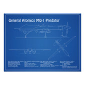 MQ-1 Predator UAV - Flugzeugkonzept AD Fotodruck (Vorne)