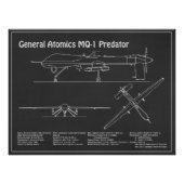 MQ-1 Predator UAV - Flugzeugkonzept für Paris PD Fotodruck (Vorne)