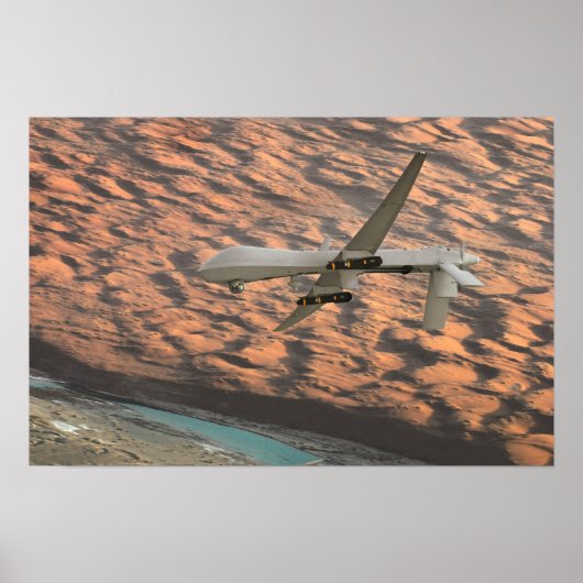 MQ-1 Raubtier-Drohne Poster (Vorne)