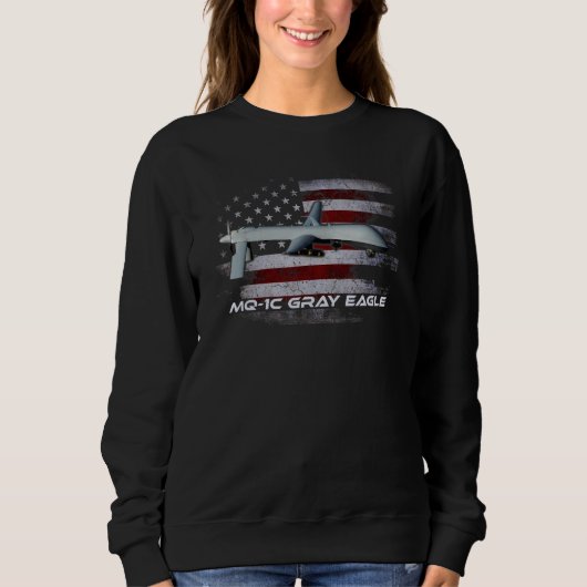 Mq 1c Gray Eagle Combat Veteran Day Sweatshirt (Vorderseite)