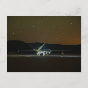 MQ-9-Sensenmann in der Nacht Postkarte