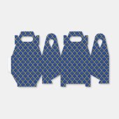 MQF-Sequins-Blue-Yellow-Gable-Bevorzugung Geschenkschachtel (Ungefaltet)