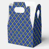 MQF-Sequins-Blue-Yellow-Gable-Bevorzugung Geschenkschachtel (Geöffnet)