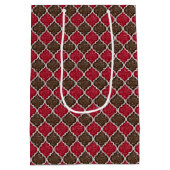 MQF Sequins-Chocolate-Cherry-GIFT BAG Mittlere Geschenktüte (Rückseite)