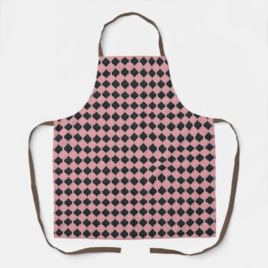 MQF Sequins-Dusty Pink-Black-White- Schürze (Vorderseite)