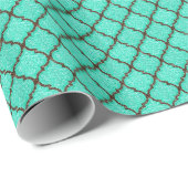 MQF Sequins-Mint-Chocolate-GIFT-WRAP Geschenkpapier (Rolleneckpunkt)