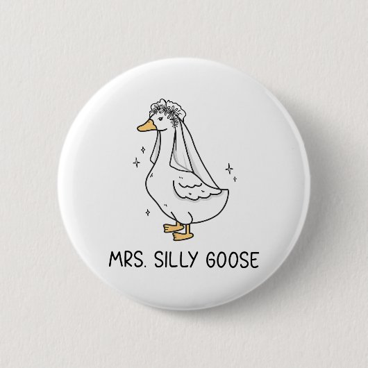 Mr Albern Goose und Mrs. Albern Goose Couple Match Button (Vorderseite)