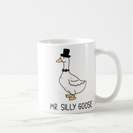 Mr Albern Goose und Mrs. Albern Goose Couple Match Kaffeetasse (Rechts)