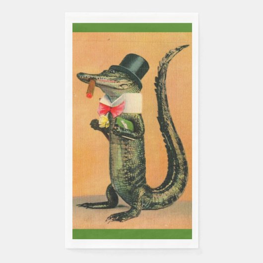 Mr. Alligator Guest Towels Serviette (Vorderseite)