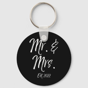 Mr. & Mrs. Est. 2022 Geschenkpaare passen zusa Schlüsselanhänger