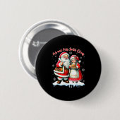 Mr &amp; Mrs Santa Claus Christmas Matching Couple Button (Vorne & Hinten)
