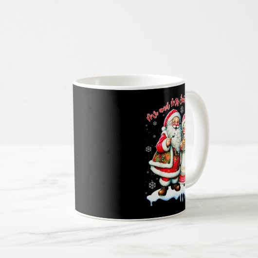 Mr & Mrs Santa Claus Christmas Matching Couple Kaffeetasse (VorderseiteRechts)