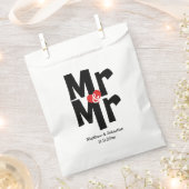 Mr. and Mr Modern Wedding Personalisiert Geschenktütchen (Ausgeschnitten)