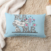Mr. and Mr Personalisiert Gay Wedding Gift Lendenkissen (Decke)