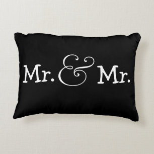 Mr. and Mr Two Groom Gay Wedding Gift Zierkissen